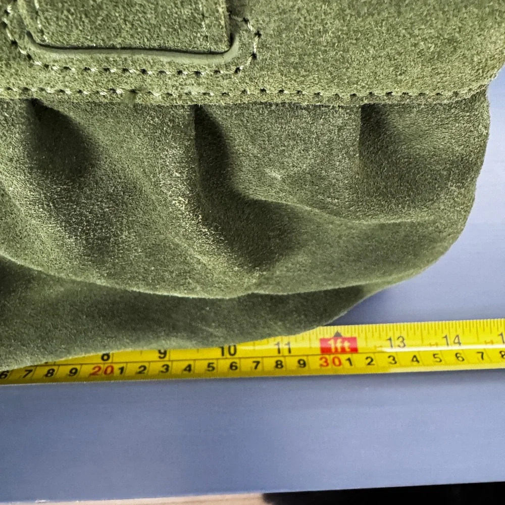 Ann Taylor Loft Green Suede Bag - Picture 9 of 13